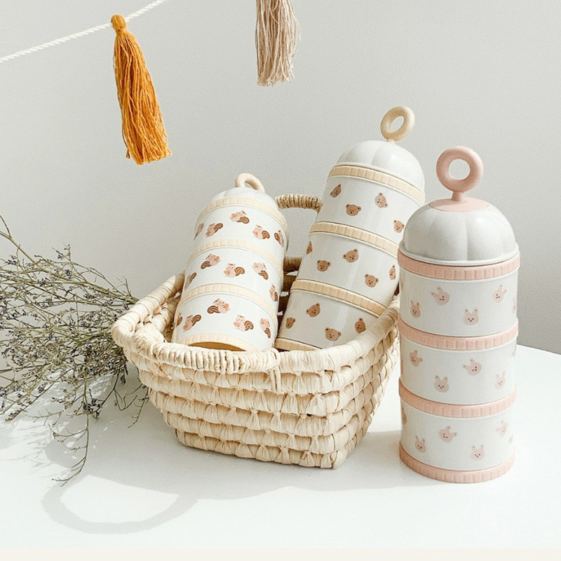 Cute Bear Milk Powder Box Baby - Baby Food Pouches 评论和价格
